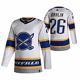 Buffalo Sabres 26 Rasmus Dahlin White Adidas 2020-21 Reverse Retro Alternate Jersey Dzhi,baseball caps,new era cap wholesale,wholesale hats